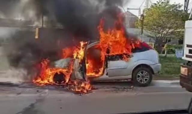 Luís Eduardo Magalhães, Bahia, incêndio