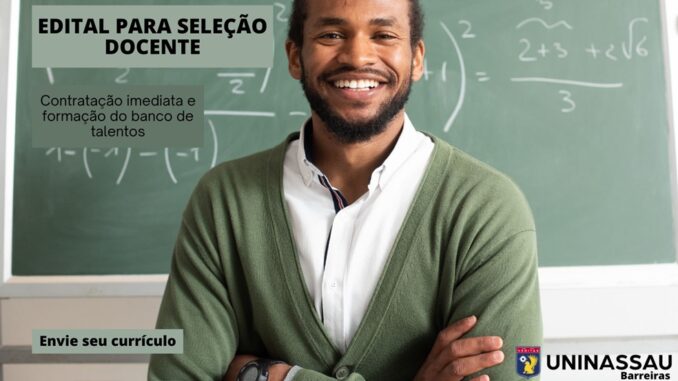 Uninassau, Barreiras, Bahia, agronomia, docente, professor