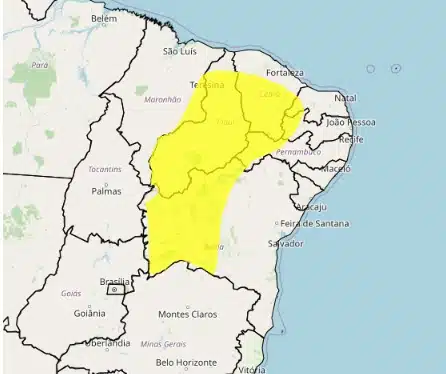 Inmet, Formosa do Rio Preto, Bahia, Previsão do Tempo, Onda de calor
