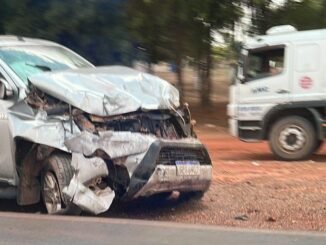 Acidente na BR-242, Acidente, BR-242, Luís Eduardo Magalhães, Bahia, bebê ferido, idoso morto, Camionete