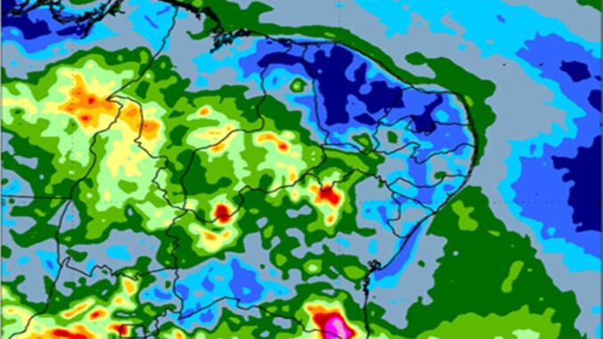 Chuva volumosa, Bahia, Inmet, Instituto Nacional de Meteorologia, Previsão do Tempo, Mateorologia