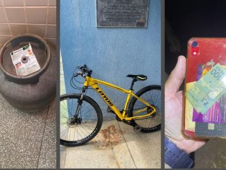 Imagem mostra produtos de furtos recuperados pela Polícia Militar na cidade de Formosa do Rio Preto, na Bahia