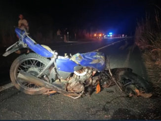 Motociclista de 50 anos, identificado como Valdemar Nunes Souza, 50 anos morre em acidente na BR-135 em Correntina, no Oeste da Bahia