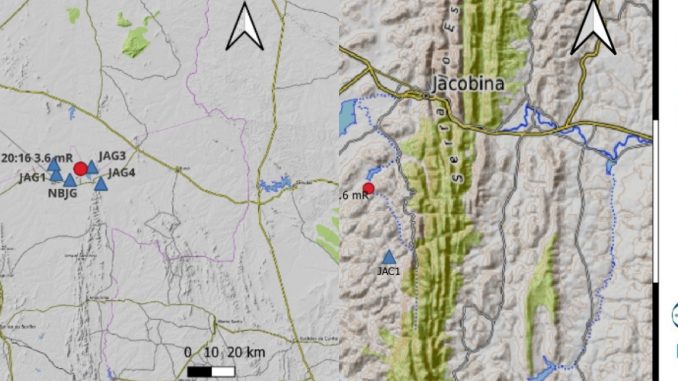 Terremoto, Bahia, Recôncavo Baiano, Laboratório de Sismologia, Jaguarari, Jacobina,