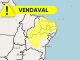 Inmet (Instituto Nacional de Meteorologia) em alerta amarelo de vendaval e baixa umidade em mais de cem municípios da Bahia