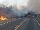 Incêndio carreta, acidente, BR-135, Formosa do Rio Preto, Bahia, povoado da Malhadinha