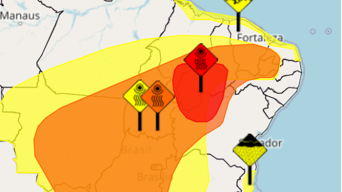 Alerta vermelho de baixa umidade, Bahia, Formosa do Rio Preto, Bahia, Inmet, Instituto Nacional de Meteorologia