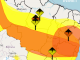 Inmet (Instituto Nacional de Meteorologia) aponta previsão do tempo com risco de temporais na Bahia, com alerta amarelo e laranja