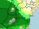 Mapa de previsão do tempo do Inmet, Alerta amarelo, chuvas intensas, Oeste da Bahia