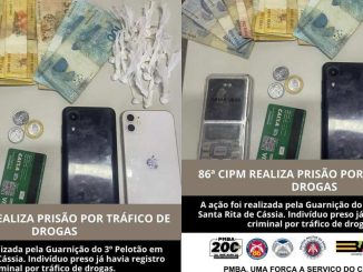 homem preso cocaína Santa Rita de Cássia