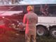 Acidente com ônibus que seguia para Barreiras, Bahia, deixa um morto na BR-020 entre Alvorada do Norte e Santa Maria em Goiás
