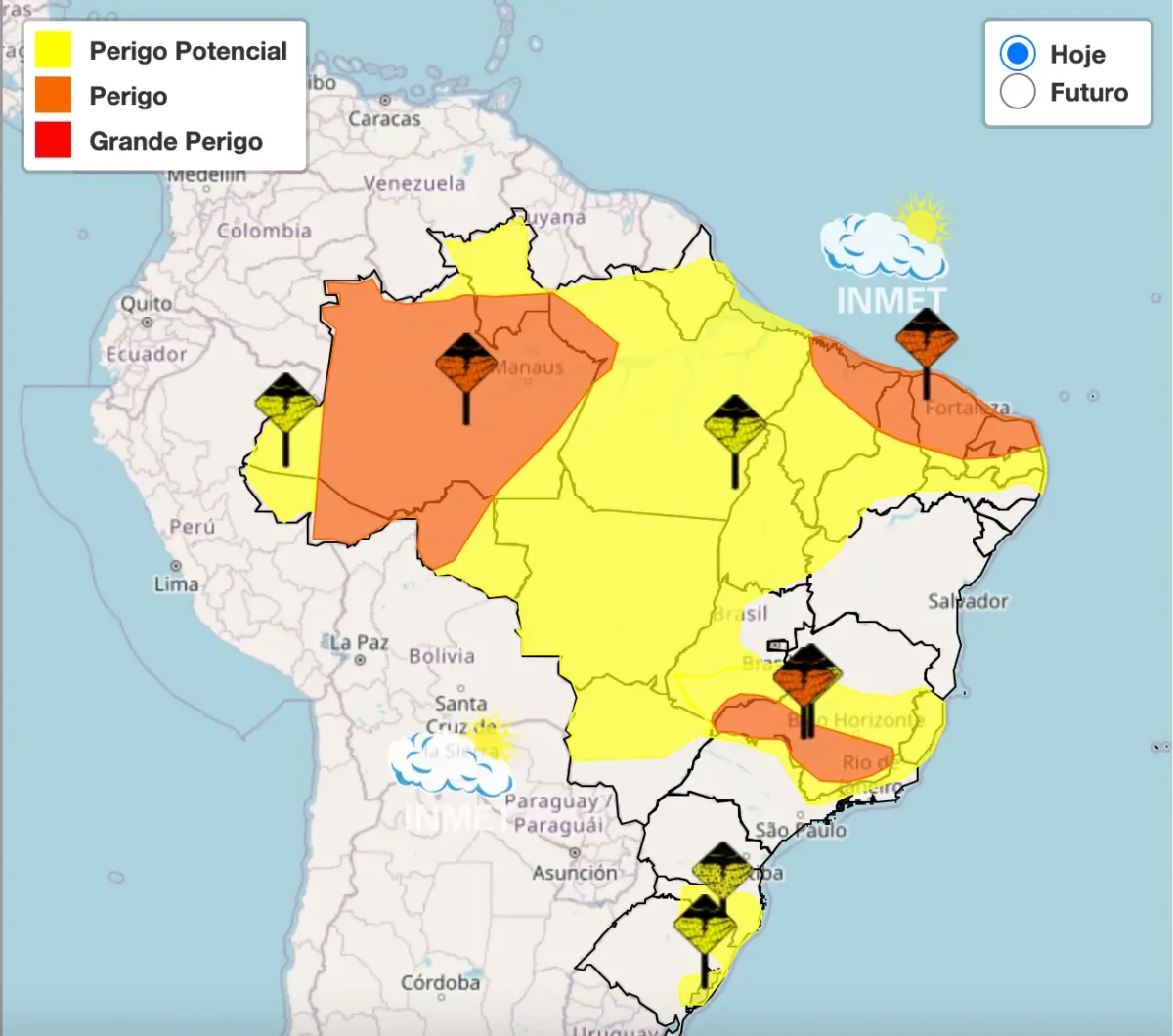 Previsão do tempo Oeste da Bahia, Formosa do Rio Preto, Barreiras, Luís Eduardo Magalhães, Bahia