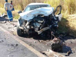 Acidente na BR-242, na altura do Posto Cerradão entre Barreiras e Luís Eduardo Magalhães, no Oeste da Bahia