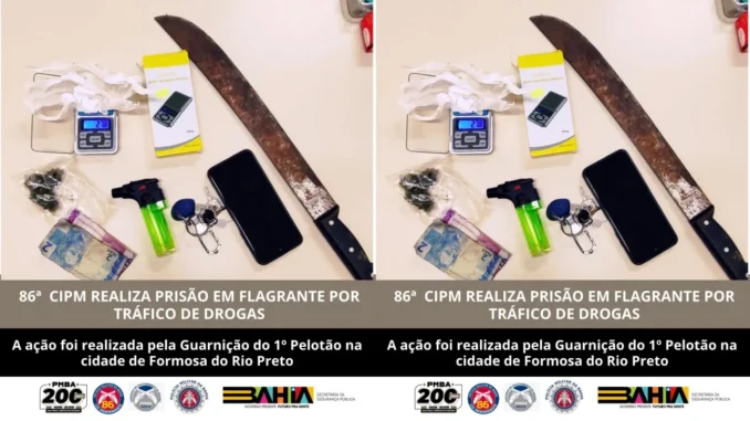Prisão no Loteamento Primavera, Formosa do Rio Preto, Bahia, Polícia Militar da Bahia