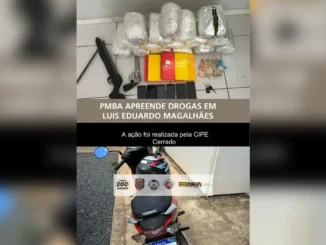 Mulher presa em Luís Eduardo Magalhães, Bahia, Cipe/Cerrado, Polícia Militar da Bahia