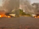 Incêndio carreta com óleo vegetal em Corrente, Piauí, BR-135, Acidente,