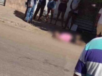 Homem morto na Rua Juzeiro, no bairro Santa Cruz em Luís Eduardo Magalhães, na Bahia