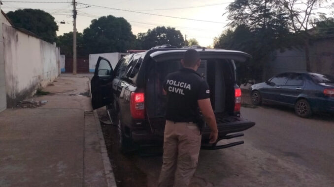 prisao (1) Polรญcia acusado de matar motociclista em Oliveira dos Brejinhos