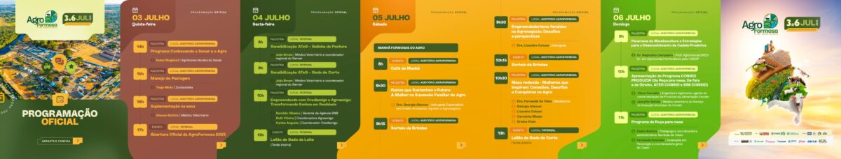 Programação da AgroFormosa 2025, Formosa do Rio Preto, Bahia, Feira do Agro na Bahia