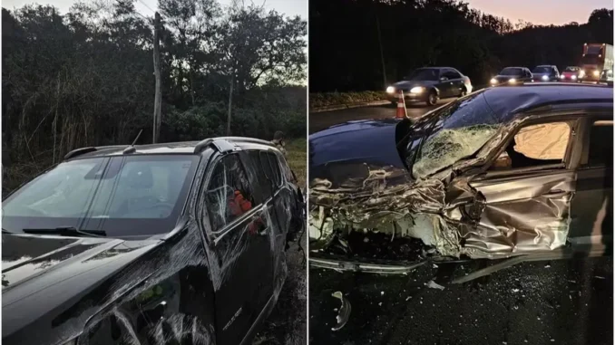 Fabiano capota carro