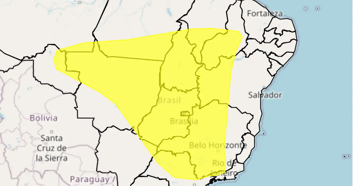 Alerta Laranja, Alerta amarelo, Inmet, Baixa umidade relativa do ar, Bahia