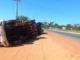 caminhão tomba em Formosa do Rio Preto, bahia, acidente