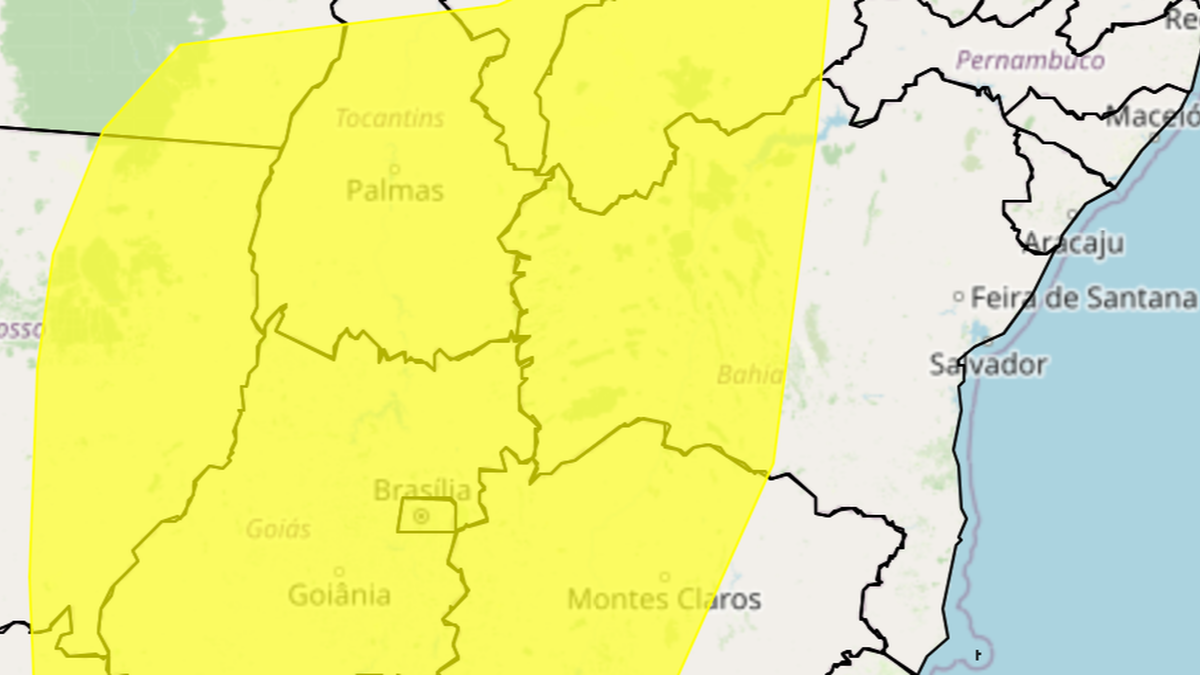 Baixa umidade, oeste da bahia, inmet; cidades mais frias da bahia