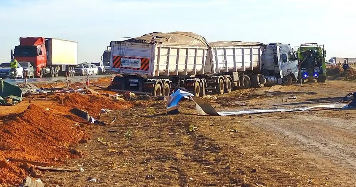 acidente na BR-163 em Lucas do Rio Verde, no Mato Grosso