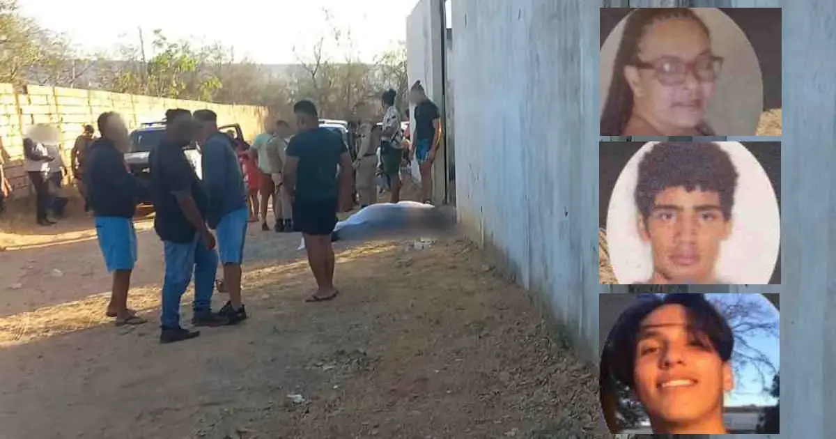 vítimas do triplo homicídio em Barreiras, Bahia, violência; Vítimas Barreiras 