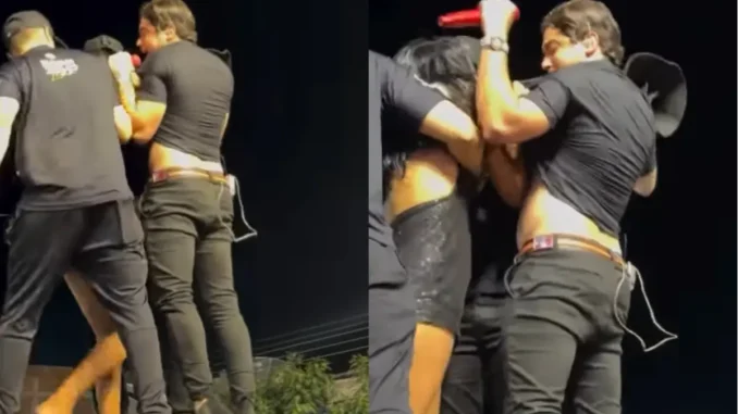 Fã invade palco e morde Natanzinho Lima durante show em Tavares, na Paraíba