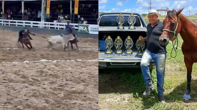 Vaqueiro Xavier Mãozinha morre durante vaquejada de Surubim, em Pernambuco
