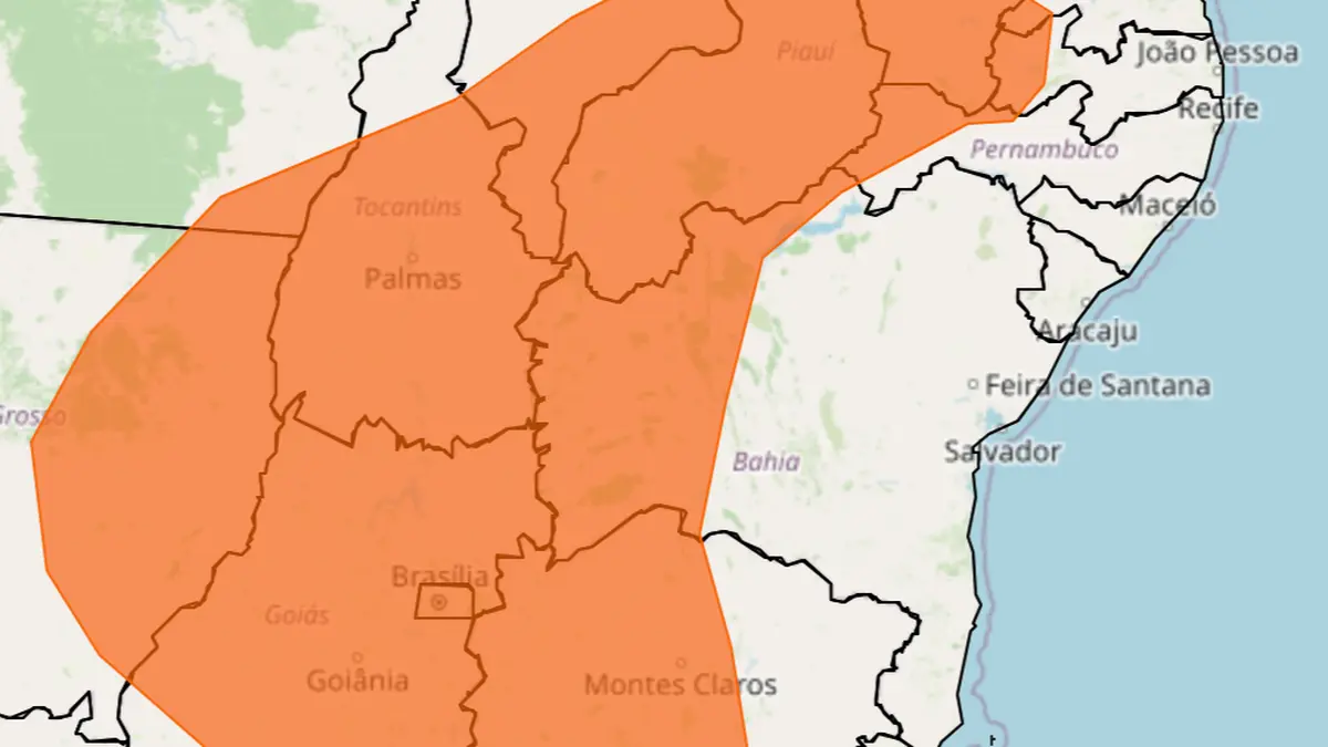 alerta amarelo, alerta laranja, tempo em Formosa do Rio Preto, Tempo no Oeste da Bahia, temperatura