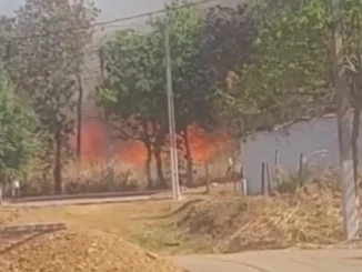 Incêndio atinge área em Formosa do Rio Preto durante alerta de baixa umidade