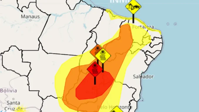 alerta do inmet, alerta laranja, alerta amarelo, alerta vermelho