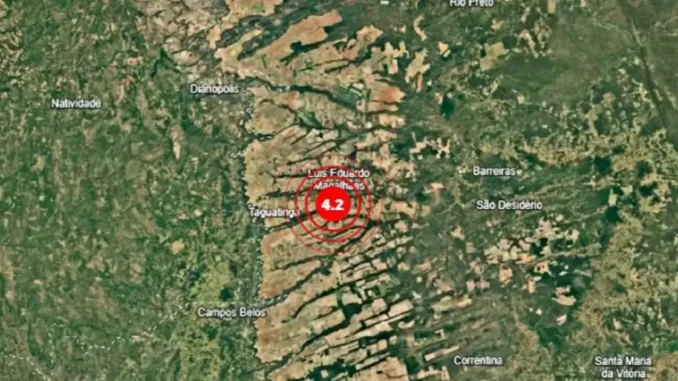 Tremor de terra em Luís Eduardo Magalhães, no Oeste da Bahia, é sentido em Taguatinga (TO), terremoto na Bahia, terremoto