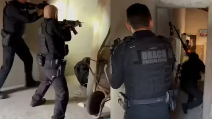 Polícia invade casa é recebida com tiros no Piauí, troca de tiros piauí