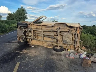 Acidente na zona rural de Barra, Bahia