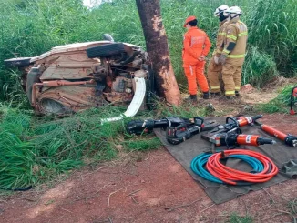Acidente na BR-242, na altura da Serra do Saco em Barreiras, Bahia